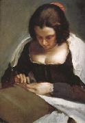 The Needlewoman (unfinished) (df01) Diego Velazquez